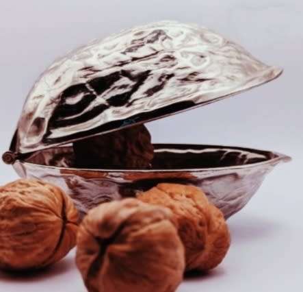 Chrome WALNUT Nut Cracker  Look at my Buy Now listings No Waiting