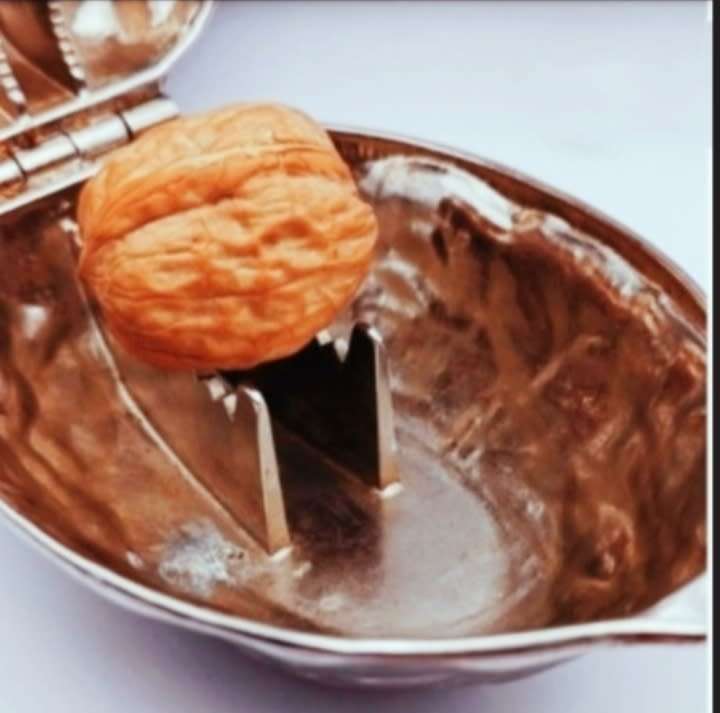 Chrome WALNUT Nut Cracker  Look at my Buy Now listings No Waiting