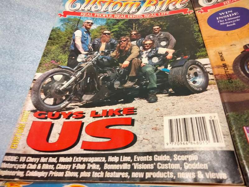 4 Magazines - CUSTOM BIKE - Bikes Magazines Old - LOOK MY Buy NOWitemsNO WAITING