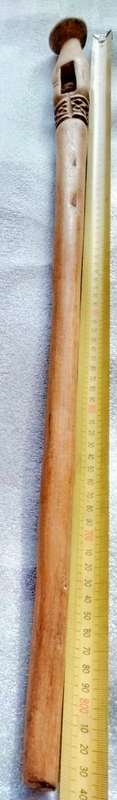 Walking Stick hand carved 4 Holes inside ball W 290g L 84 cm Look at my Buy Now listings No Waiting