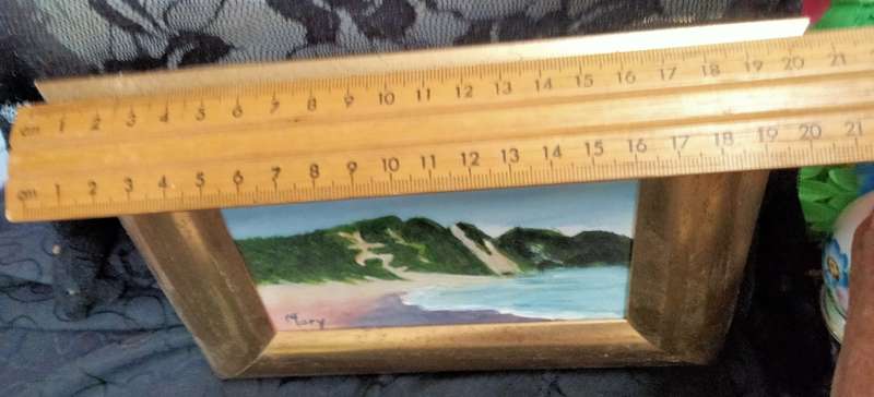 Miniature Painting  Seascape small Oil on board  scene Exquisite