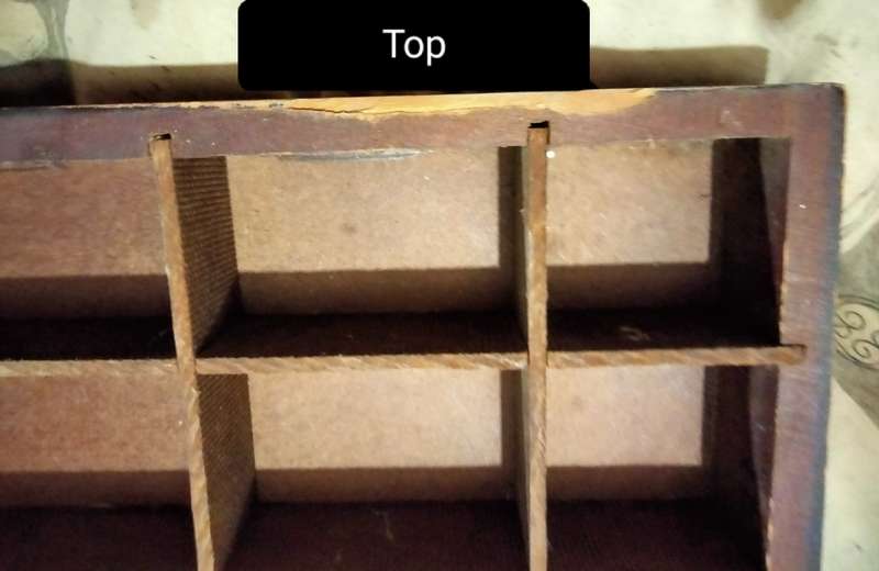 PRINTERS TRAY Wood - 52  Spaces Large wood look at my Buy Now listings No Waiting