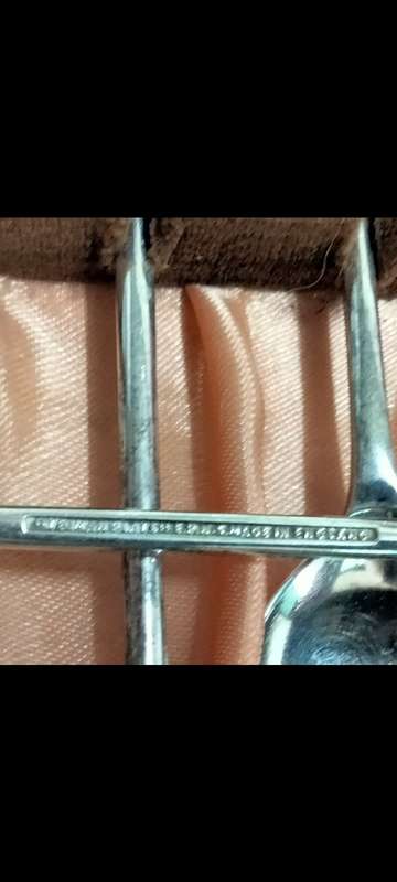 set boxed 6 Coffee bean Tea Spoons  Yeoman Plate EPNS England