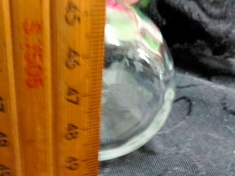 VASES -2 Posy Bud Glass 1 Smokey hand painted pink blossoms 1 clear swirl glass etched flowers LOOK