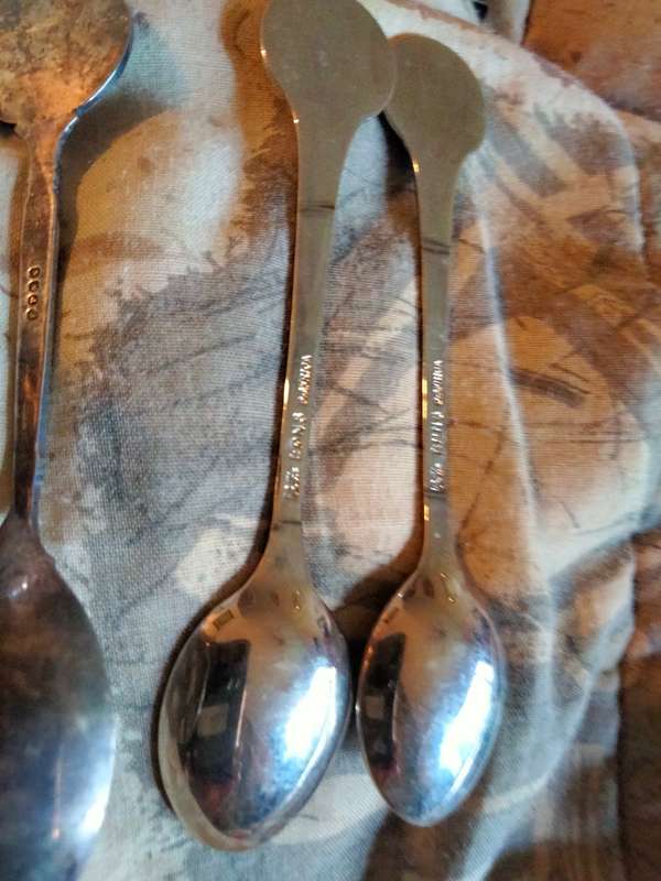 17-Enameled Emblem 13 TRANSVAAL SE-VROUE LANDBOU UNIE Spoon+Cake fork LOOK At my BUY NOW*NO WAITING