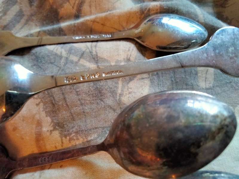 17-Enameled Emblem 13 TRANSVAAL SE-VROUE LANDBOU UNIE Spoon+Cake fork LOOK At my BUY NOW*NO WAITING