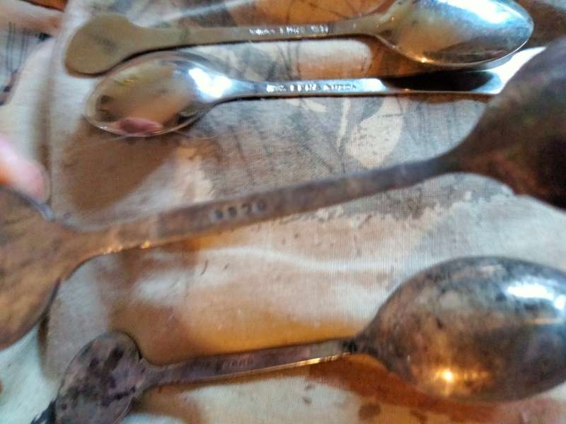 17-Enameled Emblem 13 TRANSVAAL SE-VROUE LANDBOU UNIE Spoon+Cake fork LOOK At my BUY NOW*NO WAITING