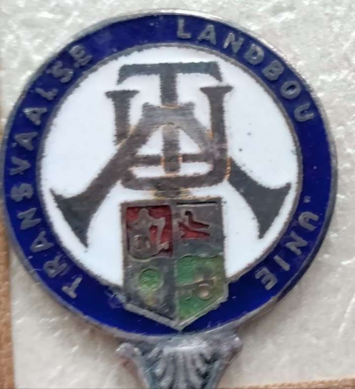 17-Enameled Emblem 13 TRANSVAAL SE-VROUE LANDBOU UNIE Spoon+Cake fork LOOK At my BUY NOW*NO WAITING
