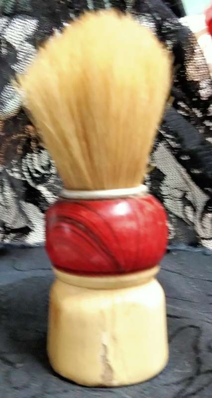 Vintage Shaving Brush Multi colour distressed Look at my Buy Now listings No Waiting