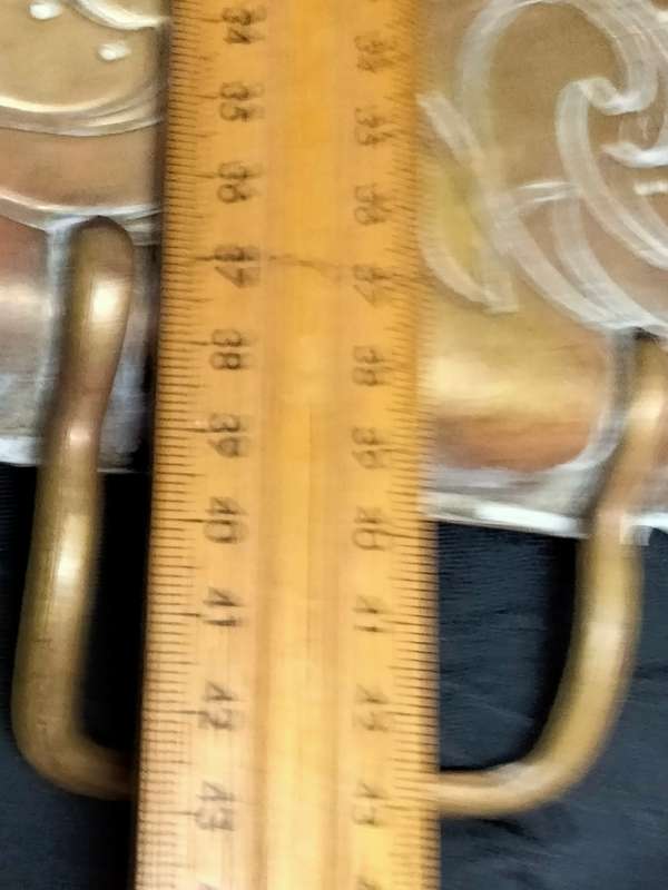Antique  c1900Art Nouveau Solid BRASS Tray Joseph Sankey+Sons Bilston LOOK At My BUY NOW *NO WAITING