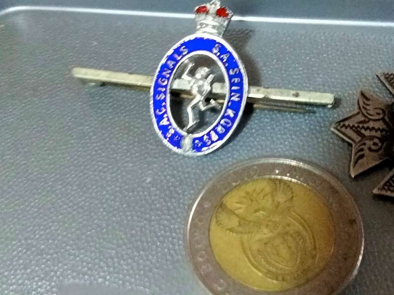 STERLING SILVER Fob CharmMalteseCrossShield William LeatherBIRMINGHAM+WW2PinVolunteer+Sweetheart Bro