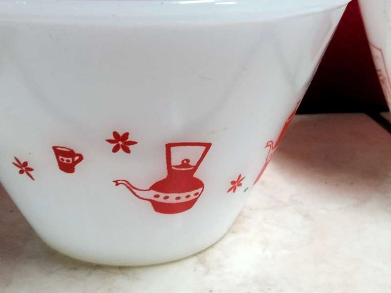 2 Milk Glass Mixing Bowls Decor Novelty - Look at my Buy Now listings No Waiting