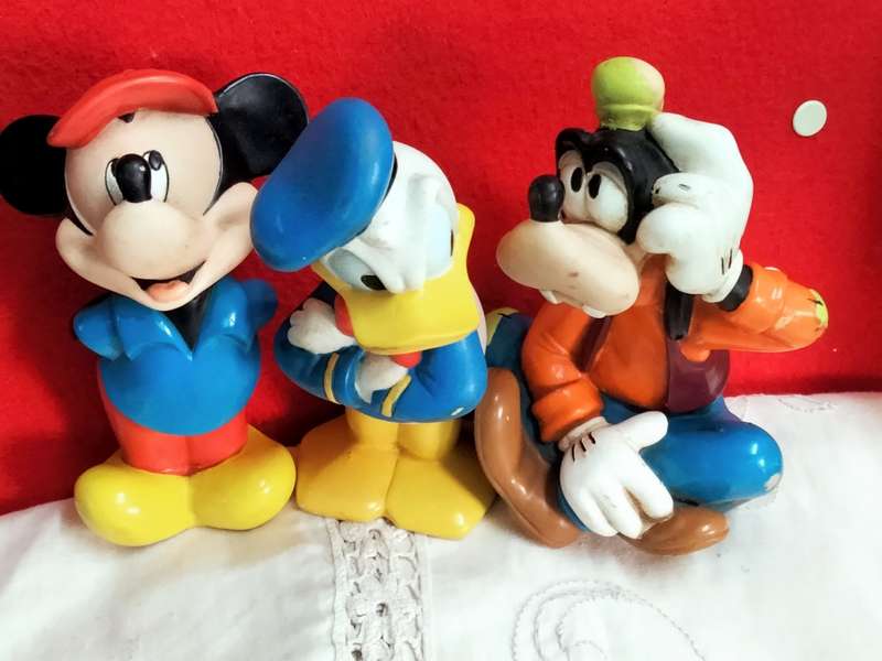 3 Vintage Disney Squeaky Toys All one bidLOOK At My BUY NOW LISTINGS NO WAITING