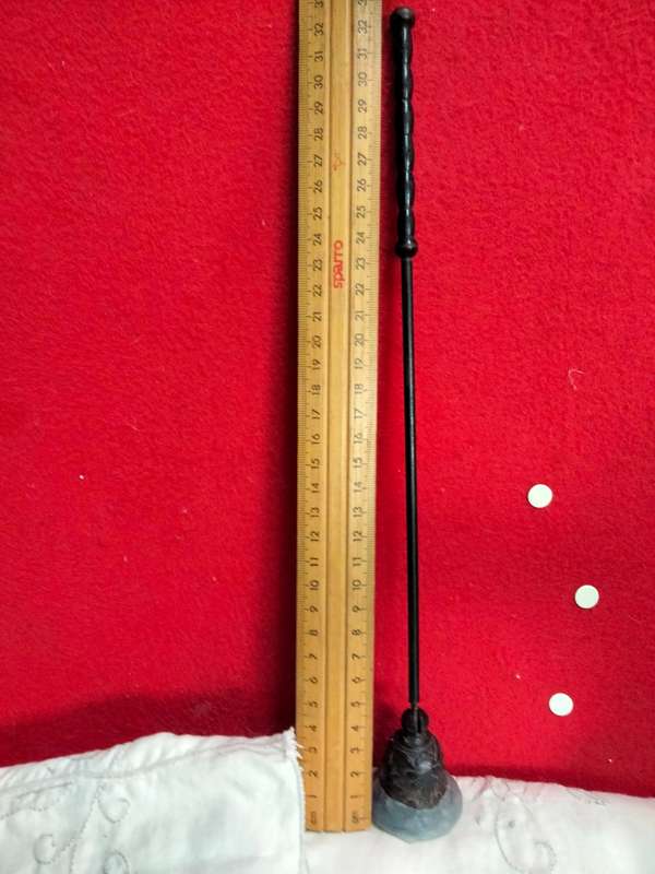 1 Candle Snuffer LeFamillie* FRENCH label Flower handle barley twist+ 1 candle holder