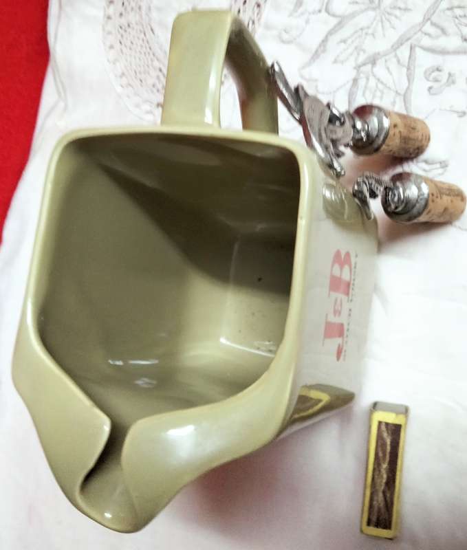 1960s WADE pdm UK J&B Scotch WHISKY JUG+Stoppers Dolphins+SeahorseLOOK At My BUY NOW -NO WAITING