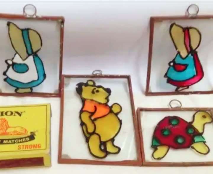 Poo Bear+Friends*4 hand made CopperTrim*LoopTop