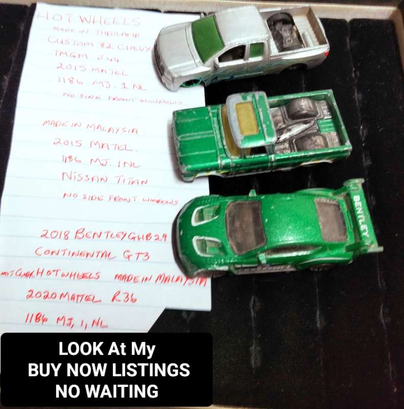 toys HOTWHEELS  3 cars - Custom 82` Chevy +Nissan Titan+ Bentley