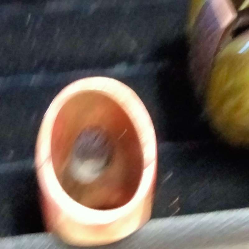 Dress RING Vintage  moon composite Caboshone Stone Cooper tone LOOK At My BUY NOW LISTING NO WAITING