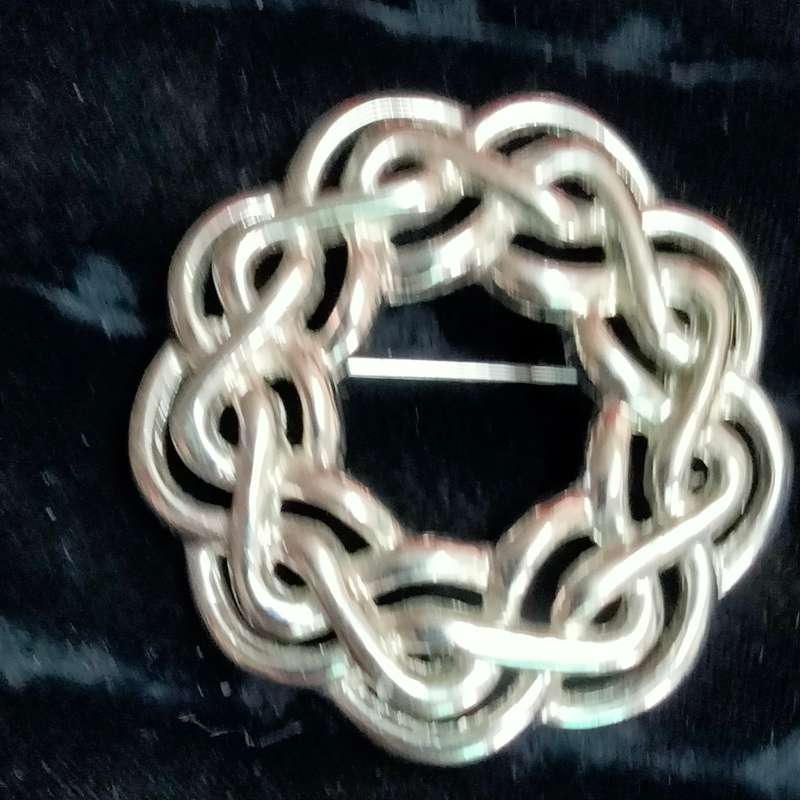 BROOCH SilvCeltic knot  Circle brooch+ Vintage ring cop metal LOOK At My BUY NOW LISTINGS NO WAITING