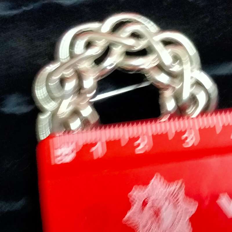 BROOCH SilvCeltic knot  Circle brooch+ Vintage ring cop metal LOOK At My BUY NOW LISTINGS NO WAITING