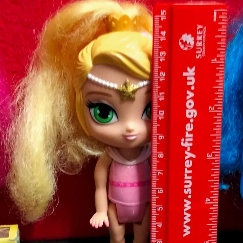 2015 Nickelodeon Shimmer+Shine Genie Dolls+LEAH hair blond Pink blue Hard Plastic Mattel86 episodes