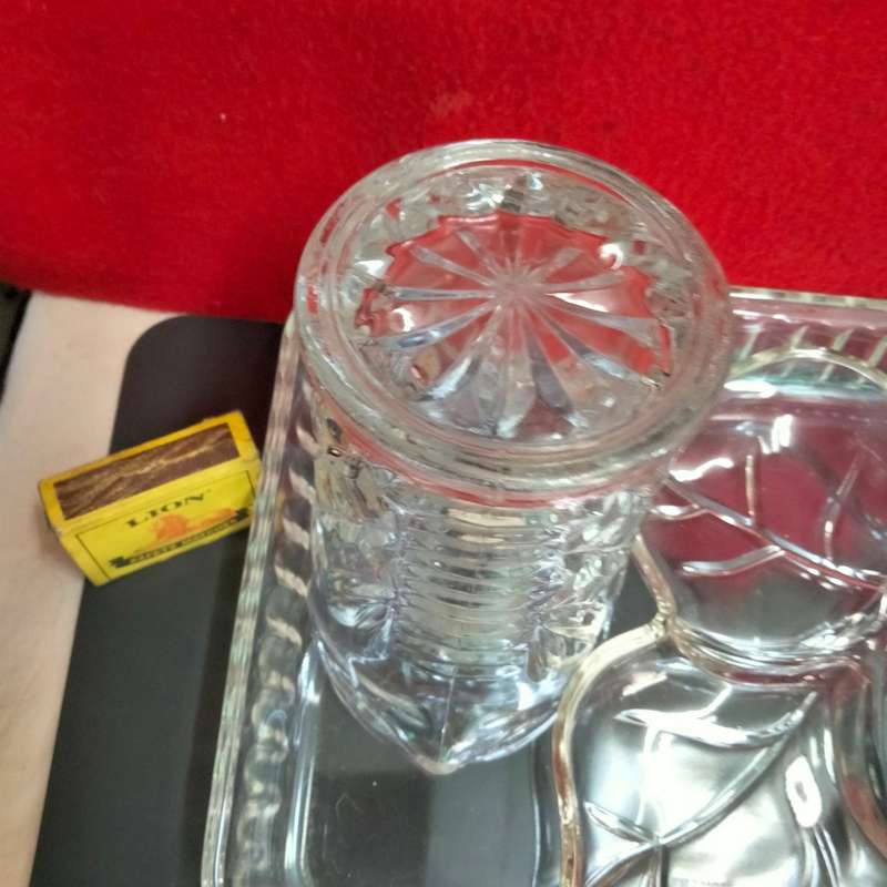 Arcusine Rectangular dish can bake in  1 leaf shape serving dish 1 early diamond Prescut Jug vintage