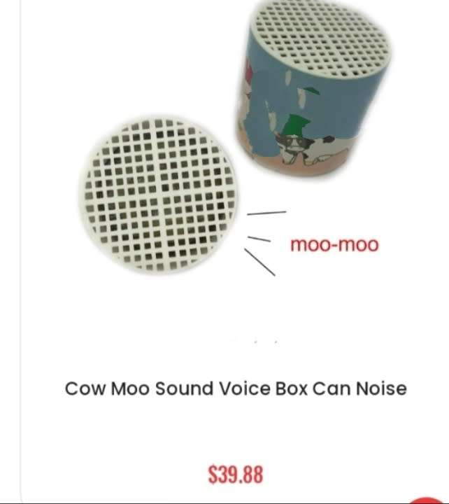 Sound Moo in a Voice Box Plastic Can