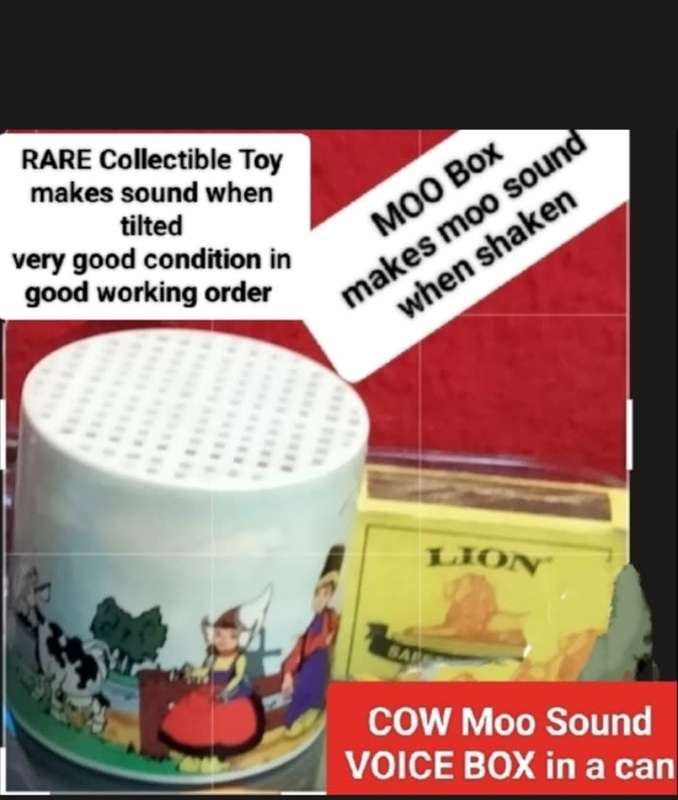 Sound Moo in a Voice Box Plastic Can