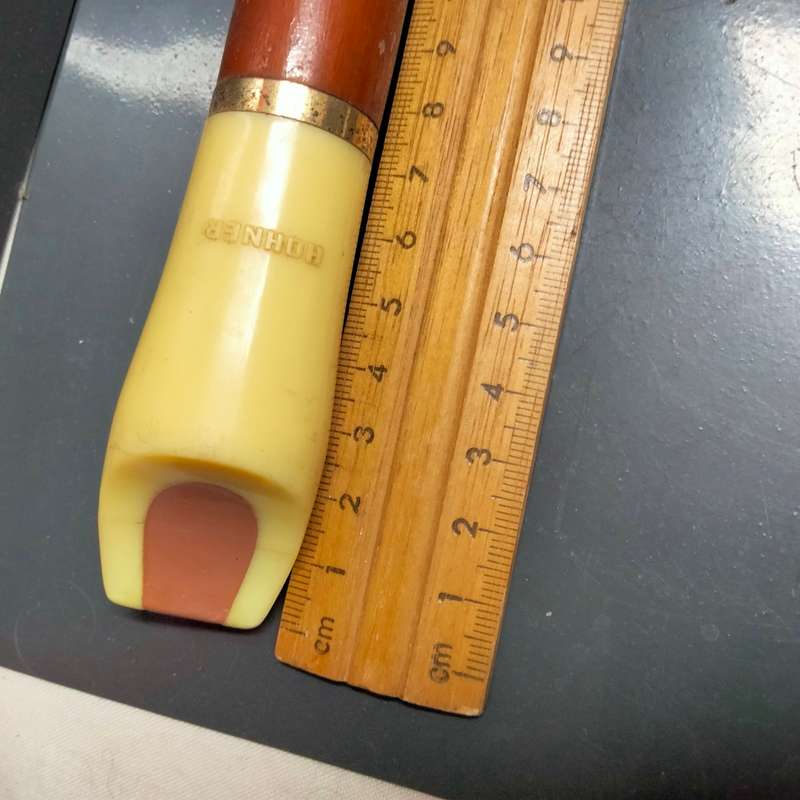 Vintage German made Hohner *Suctio Wood+Resin Mouth piece *Working* Note Wood has lost coating
