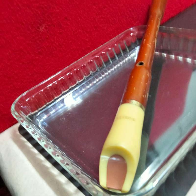Vintage German made Hohner *Suctio Wood+Resin Mouth piece *Working* Note Wood has lost coating