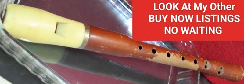 Vintage German made Hohner *Suctio Wood+Resin Mouth piece *Working* Note Wood has lost coating