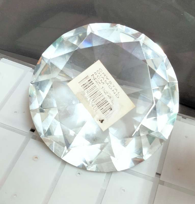 CRYSTAL DIAMOND Art glass