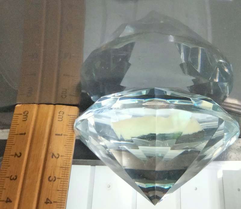 CRYSTAL DIAMOND Art glass