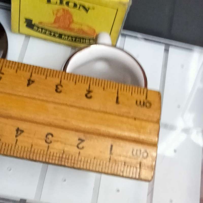 Tot Measures porcelain picture of horse + rider