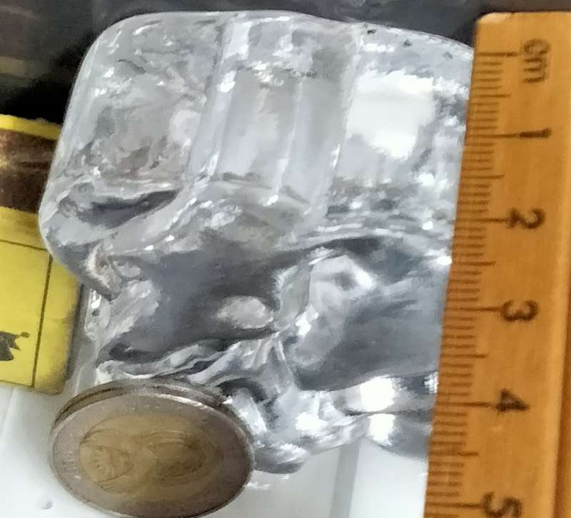 Paperweight  Glass clear ELEPHANT
