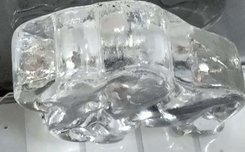 Paperweight  Glass clear ELEPHANT