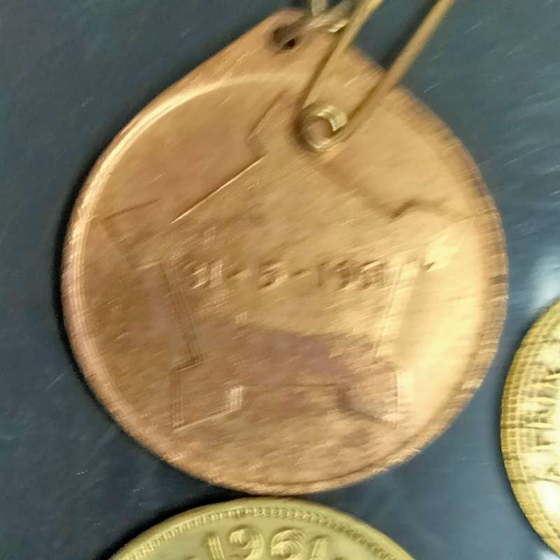 Souvenir Events Medal 31.5.1961 Formation of the Republic S.A. Bronze plate+60sCoins1/2 cents