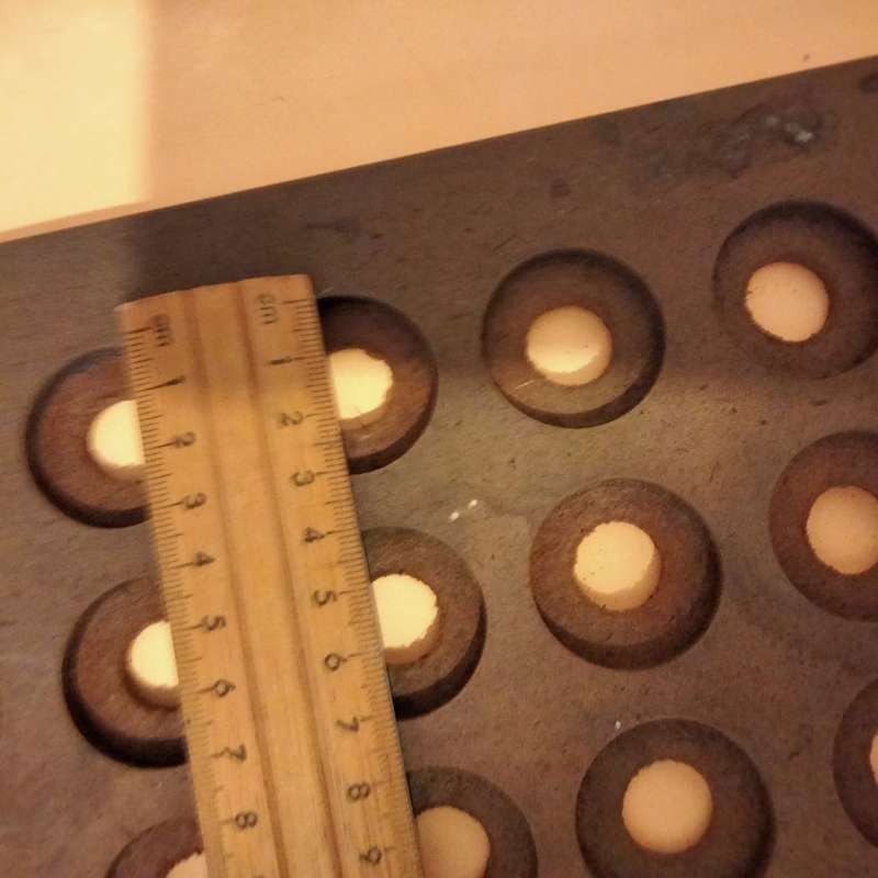 Coin Storage tray has 48 routed holes has round pieces of green field in *NOTE NOT included Coins*