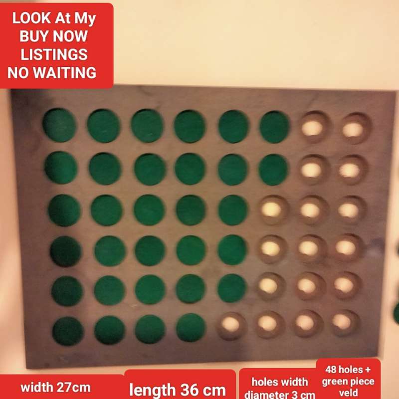 Coin Storage tray has 48 routed holes has round pieces of green field in *NOTE NOT included Coins*