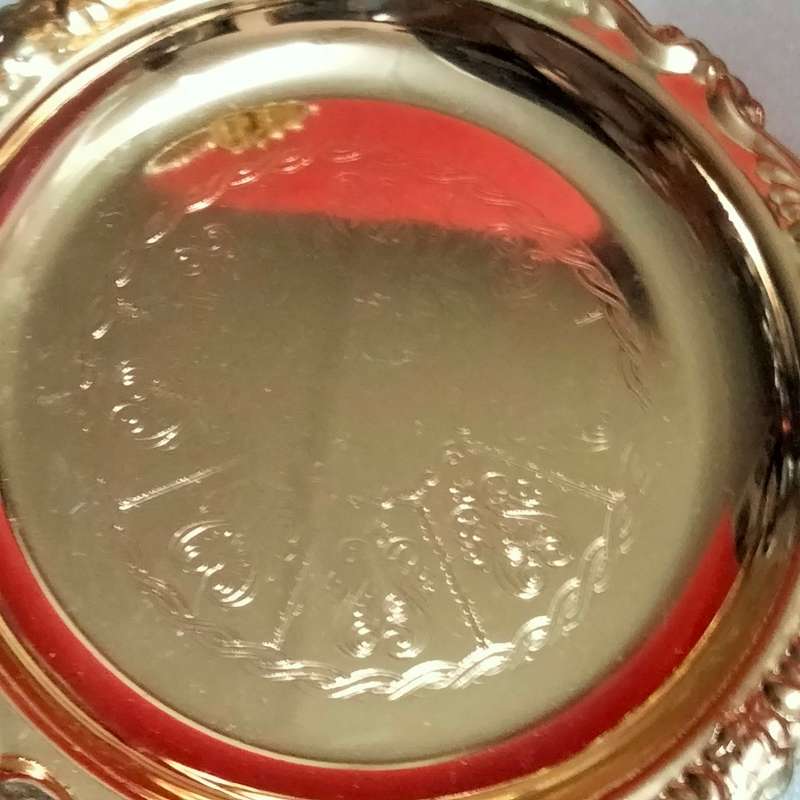 5 Gilt plated Coasters LOOK At My BUY NOW Items NO WAITING
