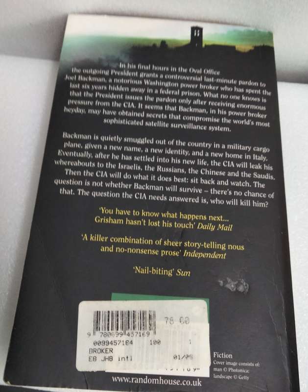 Book Brooker - Author John Grisham published 2005 pre owned soft cover