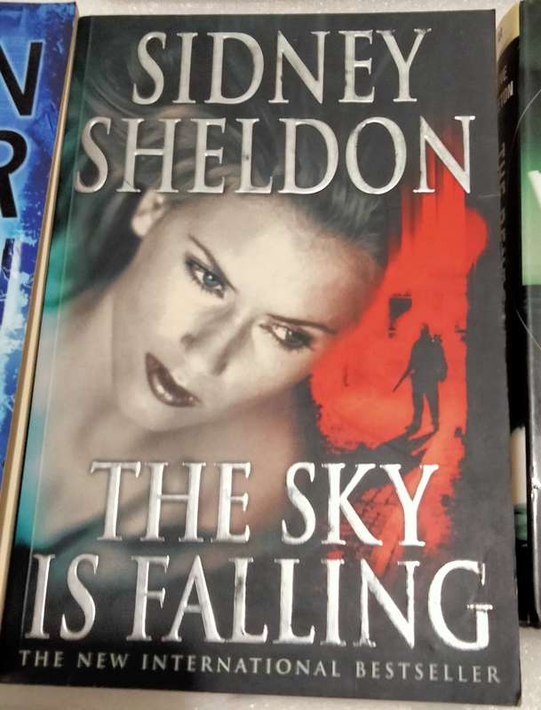 3 Books Sydney Sheldon-The Sky is Falling Martin Baker Meltdown Clive Egerton Renegade pre-owned
