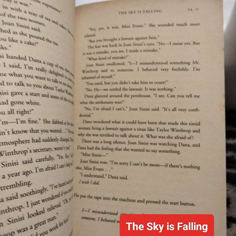 3 Books Sydney Sheldon-The Sky is Falling Martin Baker Meltdown Clive Egerton Renegade pre-owned