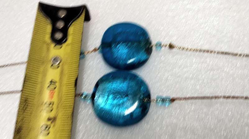 Necklace vintage Italian glass foil lampwork beads+acrylic Look at my buy No Waiting