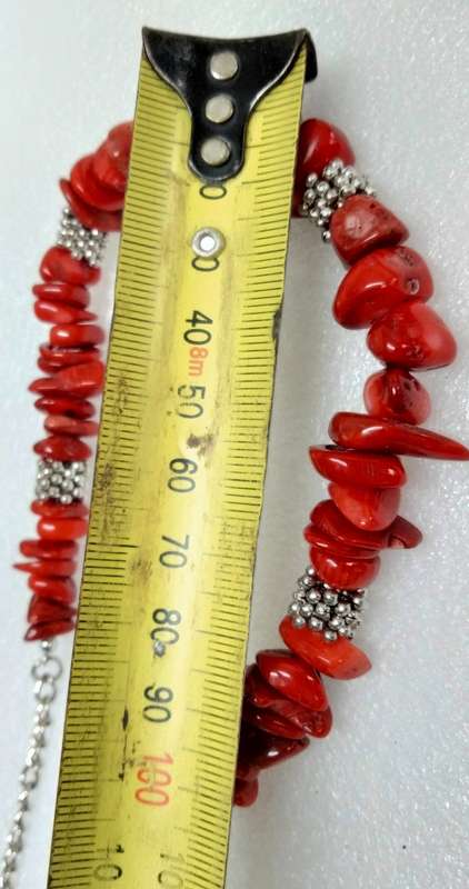 Necklace Jasper semi precious gem Stones+silver tone chain Look at my Buy Now listings No Waiting