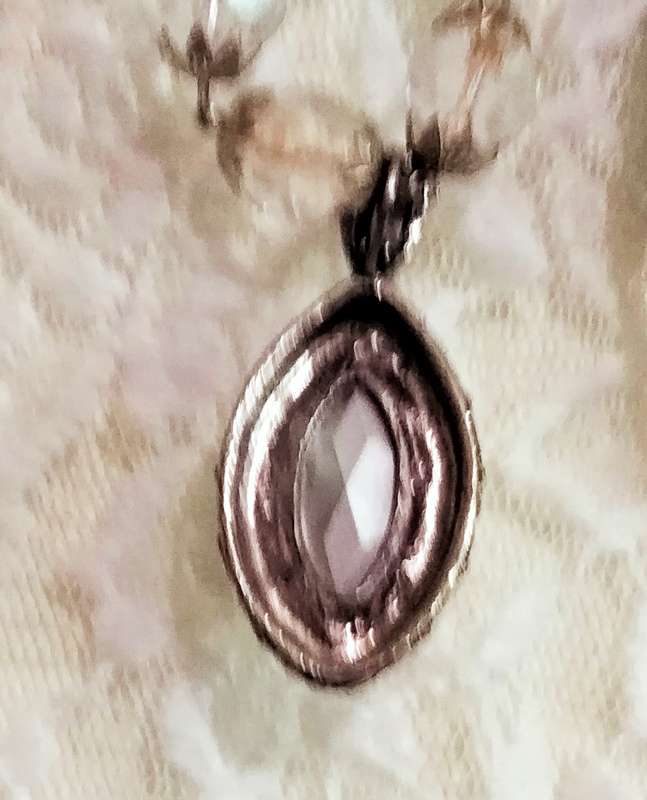 Necklace Huge Cut Glass Faceted SPARKLING Stone round beads Czech or Italy