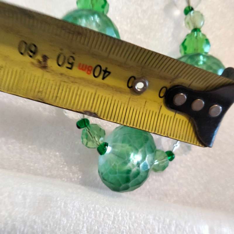 1 NECKLACE Vintage Italian glass faceted beads+3 large acrylic - look at my Buy Now - No Waiting