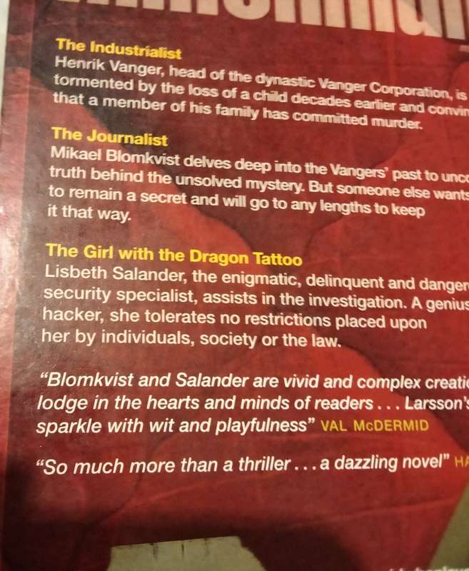 Book  Stieg Larsson - The Girl with the Dragon TATTOO+The Girl who Played with Fire pre owned soft c