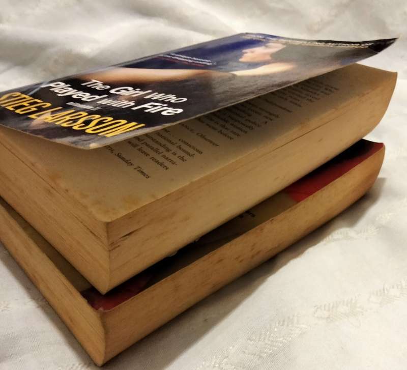 Book  Stieg Larsson - The Girl with the Dragon TATTOO+The Girl who Played with Fire pre owned soft c