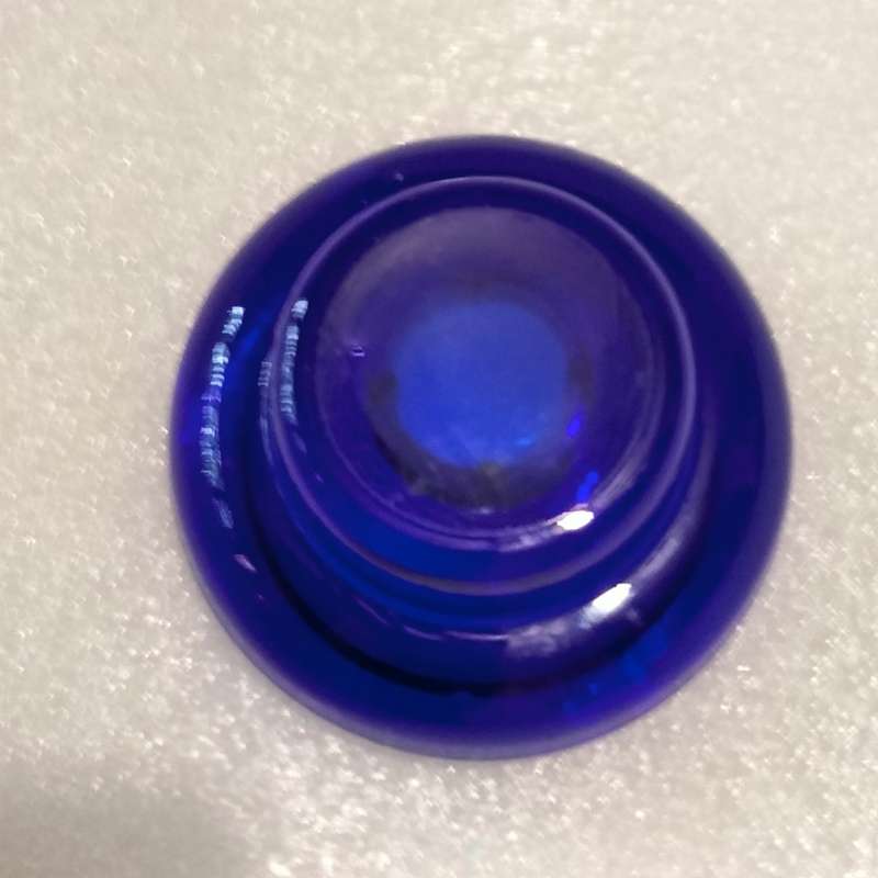 1 Cobolt glass Candle holder Small Vovite Tea Light or Taper-Thick sturdy 184gr this must be Swedish